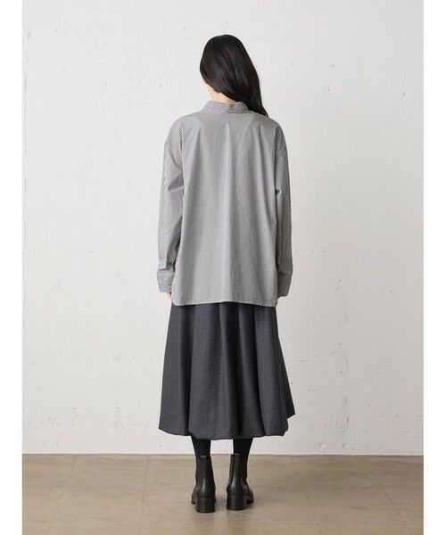 MidiUmi / ミディウミ シャツ・ブラウス | MidiUmi ポインテッドカラーストライプシャツ | 詳細16