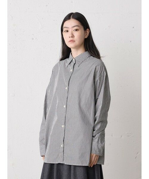 MidiUmi / ミディウミ シャツ・ブラウス | MidiUmi ポインテッドカラーストライプシャツ | 詳細9