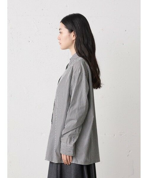MidiUmi / ミディウミ シャツ・ブラウス | MidiUmi ポインテッドカラーストライプシャツ | 詳細10