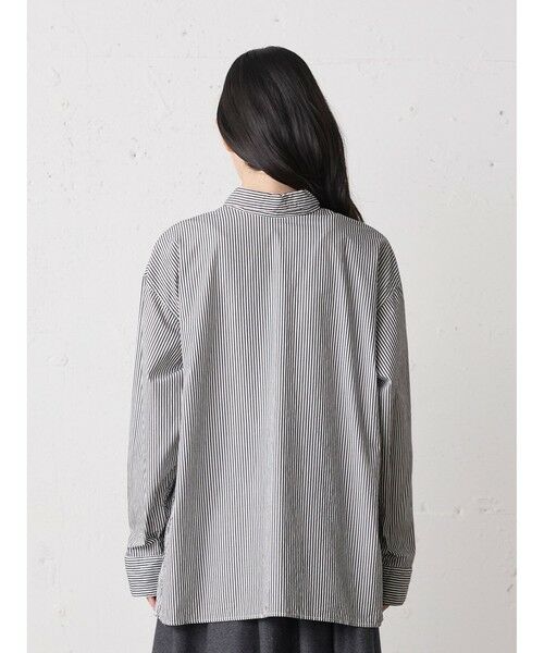 MidiUmi / ミディウミ シャツ・ブラウス | MidiUmi ポインテッドカラーストライプシャツ | 詳細11