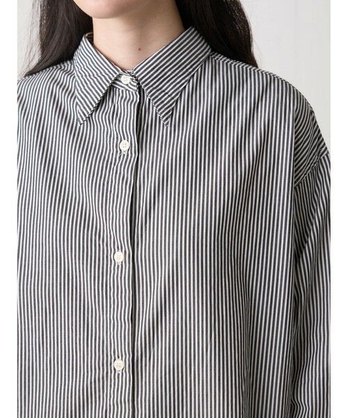 MidiUmi / ミディウミ シャツ・ブラウス | MidiUmi ポインテッドカラーストライプシャツ | 詳細12
