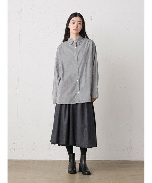 MidiUmi / ミディウミ シャツ・ブラウス | MidiUmi ポインテッドカラーストライプシャツ | 詳細13