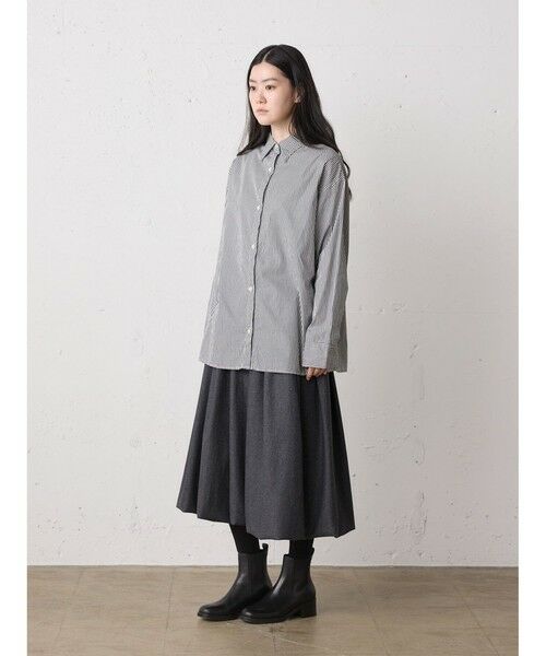 MidiUmi / ミディウミ シャツ・ブラウス | MidiUmi ポインテッドカラーストライプシャツ | 詳細14