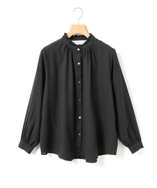 MidiUmi / ミディウミ シャツ・ブラウス | MidiUmi フリルカラーギャザーネックシャツ | 詳細10