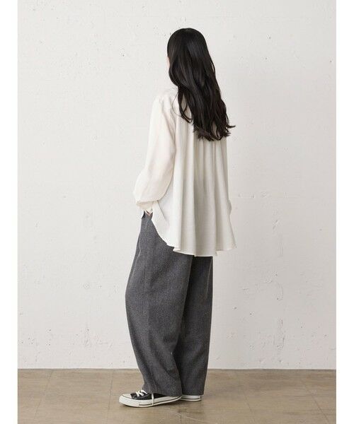 MidiUmi / ミディウミ シャツ・ブラウス | MidiUmi C/Wバックギャザーシャツ | 詳細17
