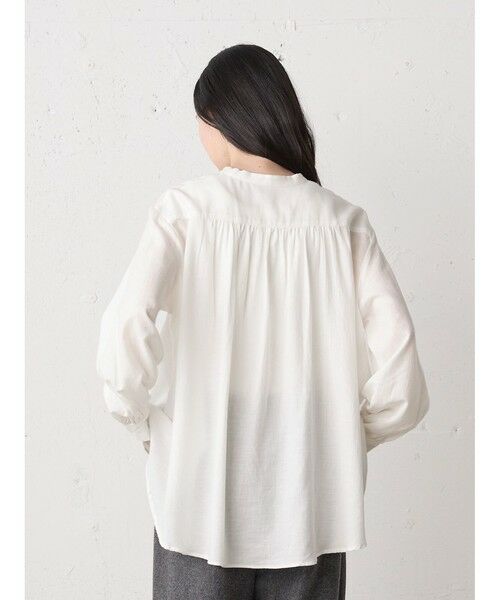 MidiUmi / ミディウミ シャツ・ブラウス | MidiUmi C/Wバックギャザーシャツ | 詳細12