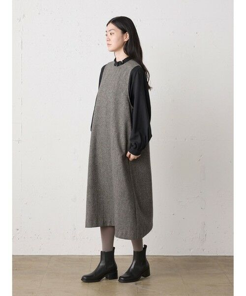 MidiUmi / ミディウミ ドレス | MidiUmi ツイードノースリーブワンピース | 詳細5