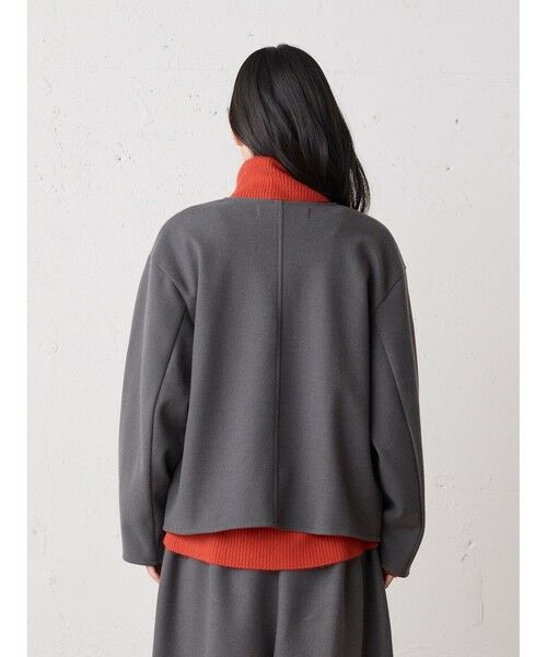 MidiUmi / ミディウミ テーラードジャケット | MidiUmi フランネルタッチノーカラージャケット | 詳細8