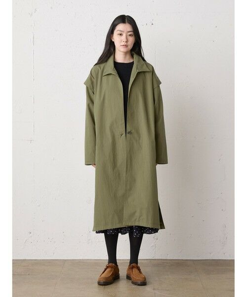 MidiUmi / ミディウミ その他アウター | MidiUmi スタンドカラーコート(カーキ(color24))