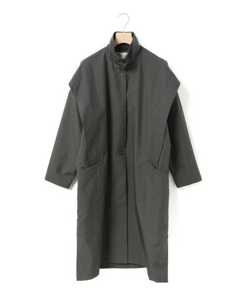 MidiUmi / ミディウミ その他アウター | MidiUmi スタンドカラーコート(チャコールグレー(color92))