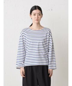 MidiUmi / ミディウミ カットソー | MidiUmi ボーダーワイドプルオーバー