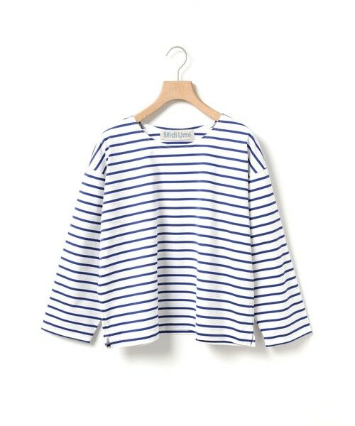 MidiUmi / ミディウミ カットソー | MidiUmi ボーダーワイドプルオーバー | 詳細1