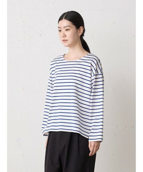 MidiUmi / ミディウミ カットソー | MidiUmi ボーダーワイドプルオーバー | 詳細3