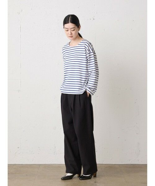 MidiUmi / ミディウミ カットソー | MidiUmi ボーダーワイドプルオーバー | 詳細7