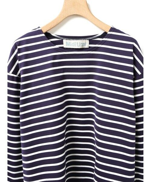 MidiUmi / ミディウミ カットソー | MidiUmi ボーダーワイドプルオーバー | 詳細12
