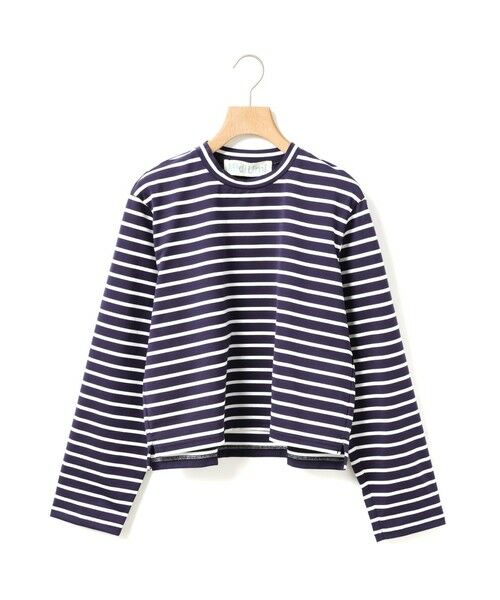 MidiUmi / ミディウミ カットソー | MidiUmi ボーダーベーシックT(ネイビー×オフホワイト(color77))
