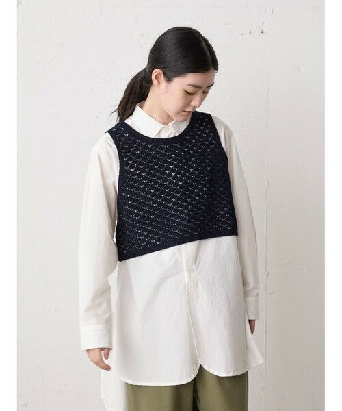 MidiUmi / ミディウミ ベスト | MidiUmi 2WAYショートニットベスト | 詳細3