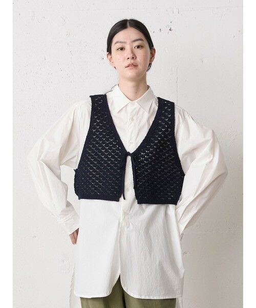 MidiUmi / ミディウミ ベスト | MidiUmi 2WAYショートニットベスト | 詳細5