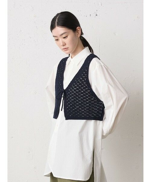 MidiUmi / ミディウミ ベスト | MidiUmi 2WAYショートニットベスト | 詳細6