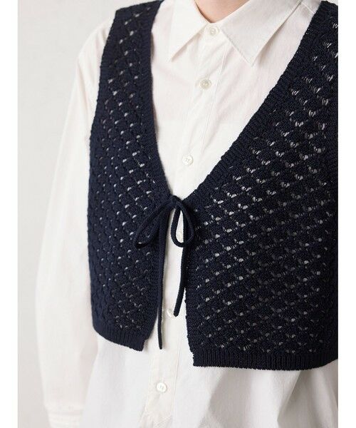 MidiUmi / ミディウミ ベスト | MidiUmi 2WAYショートニットベスト | 詳細7