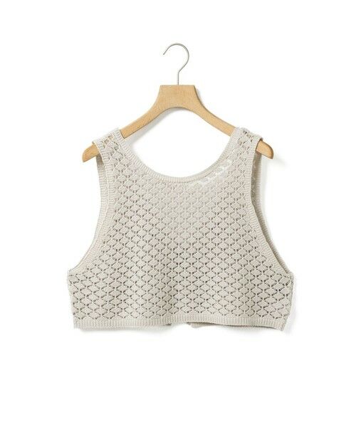 MidiUmi / ミディウミ ベスト | MidiUmi 2WAYショートニットベスト（ライトグレー(color90)）