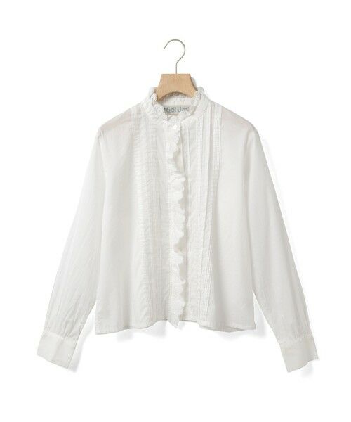 MidiUmi / ミディウミ シャツ・ブラウス | MidiUmi ピンタックレースシャツ | 詳細1