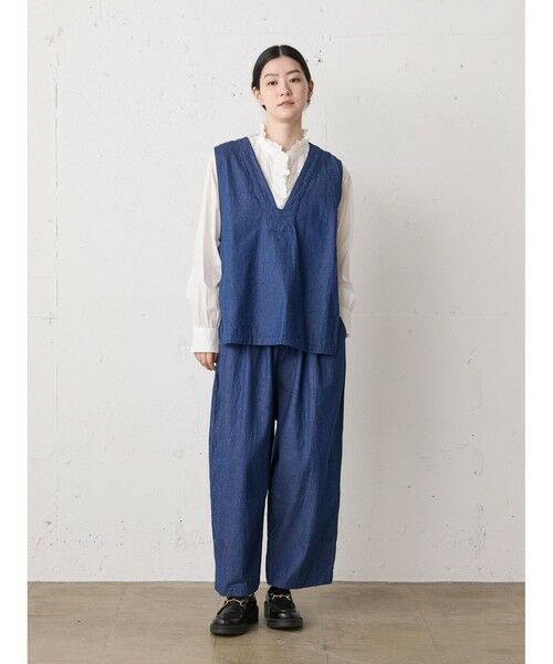 MidiUmi / ミディウミ シャツ・ブラウス | MidiUmi ピンタックレースシャツ | 詳細11