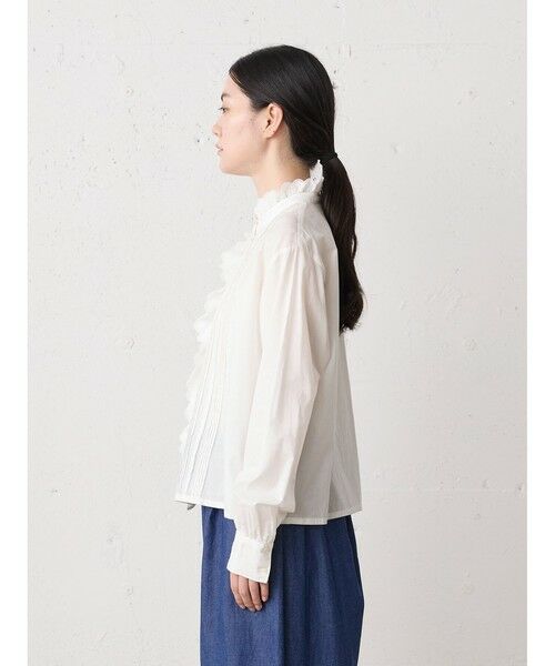 MidiUmi / ミディウミ シャツ・ブラウス | MidiUmi ピンタックレースシャツ | 詳細4