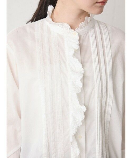 MidiUmi / ミディウミ シャツ・ブラウス | MidiUmi ピンタックレースシャツ | 詳細6