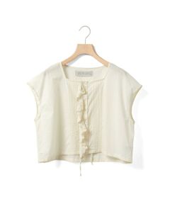 MidiUmi / ミディウミ ベスト | MidiUmi ピンタックレースベスト