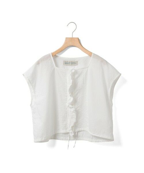 MidiUmi / ミディウミ ベスト | MidiUmi ピンタックレースベスト | 詳細1