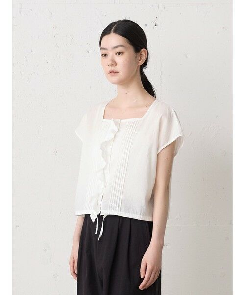 MidiUmi / ミディウミ ベスト | MidiUmi ピンタックレースベスト | 詳細3