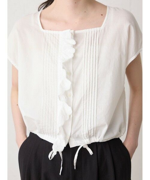 MidiUmi / ミディウミ ベスト | MidiUmi ピンタックレースベスト | 詳細6