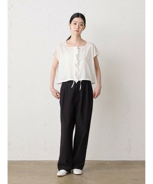 MidiUmi / ミディウミ ベスト | MidiUmi ピンタックレースベスト | 詳細7