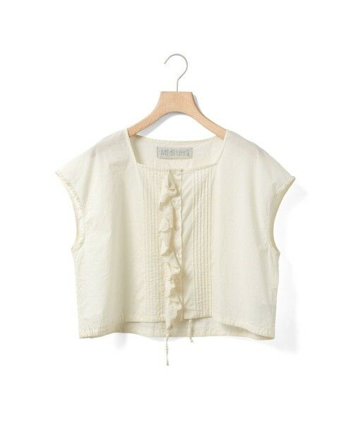 MidiUmi / ミディウミ ベスト | MidiUmi ピンタックレースベスト（アイボリー(color12)）