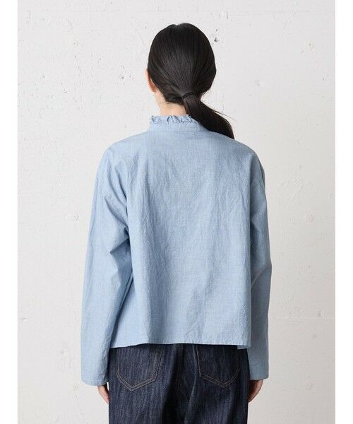 MidiUmi / ミディウミ シャツ・ブラウス | MidiUmi ダンガリーズラッフルシャツ | 詳細5