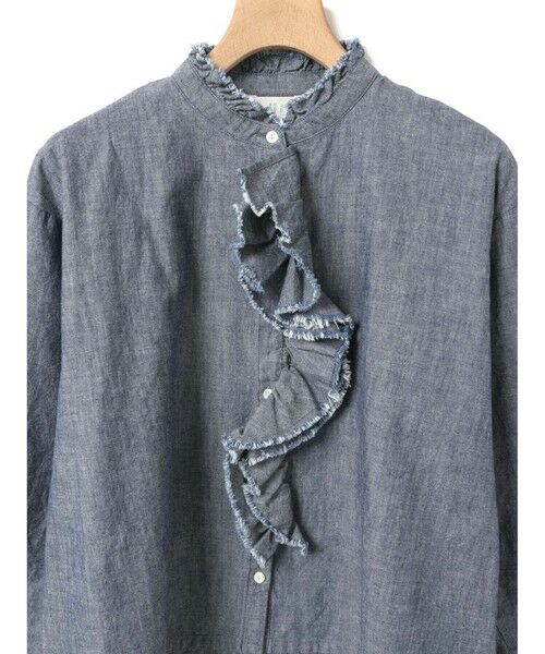 MidiUmi / ミディウミ シャツ・ブラウス | MidiUmi ダンガリーズラッフルシャツ | 詳細13