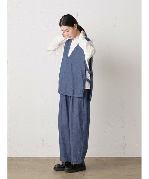 MidiUmi / ミディウミ ベスト | MidiUmi デニムサイドストラップベスト | 詳細9