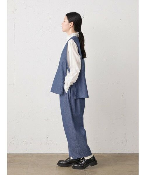 MidiUmi / ミディウミ ベスト | MidiUmi デニムサイドストラップベスト | 詳細10