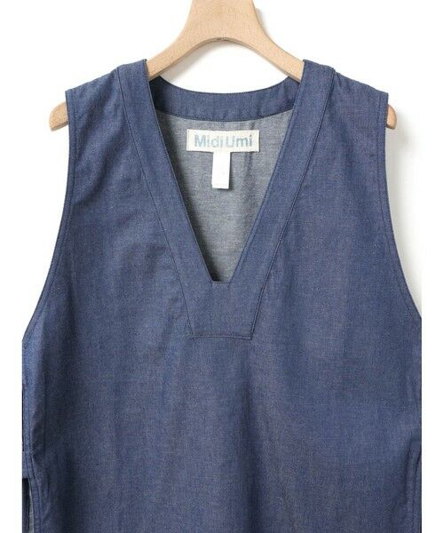 MidiUmi / ミディウミ ベスト | MidiUmi デニムサイドストラップベスト | 詳細12