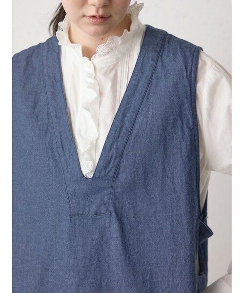 MidiUmi / ミディウミ ベスト | MidiUmi デニムサイドストラップベスト | 詳細6