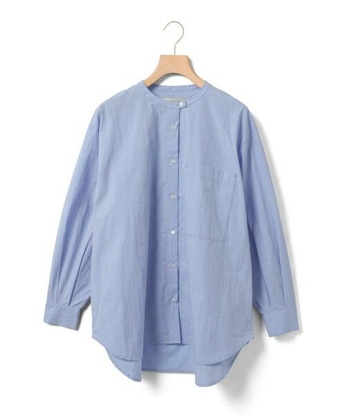 MidiUmi / ミディウミ シャツ・ブラウス | MidiUmi スタンドカラービッグシャツ(サックス(color30))