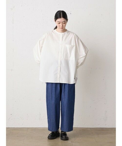 MidiUmi / ミディウミ シャツ・ブラウス | MidiUmi スタンドカラービッグシャツ | 詳細16