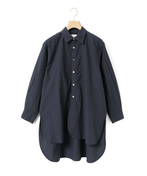 MidiUmi / ミディウミ シャツ・ブラウス | MidiUmi ワイドロングシャツ(ネイビー(color77))