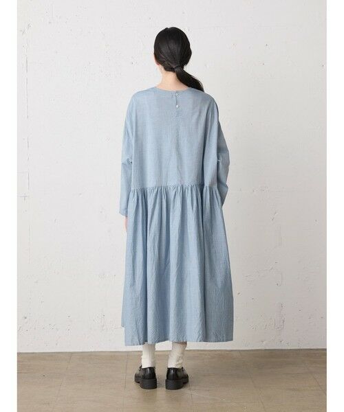 MidiUmi / ミディウミ ロング・マキシ丈ワンピース | MidiUmi シャンブレーギャザーワンピース | 詳細6