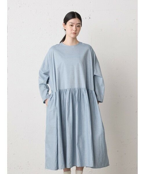 MidiUmi / ミディウミ ロング・マキシ丈ワンピース | MidiUmi シャンブレーギャザーワンピース | 詳細7