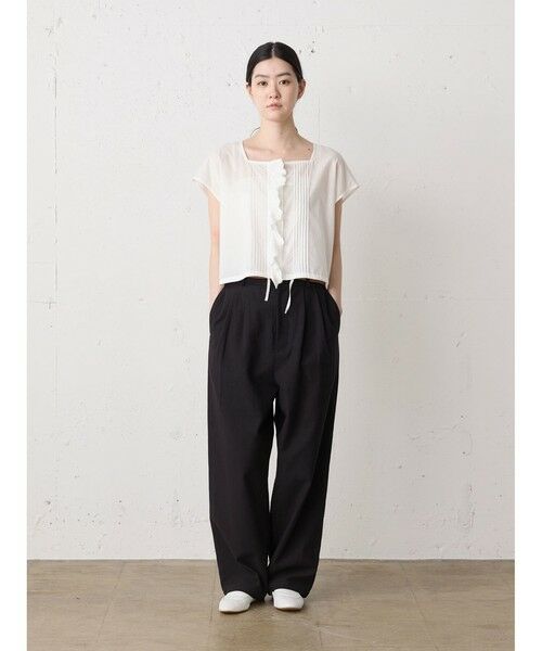 MidiUmi / ミディウミ その他パンツ | MidiUmi バックサテンツータックパンツ | 詳細20