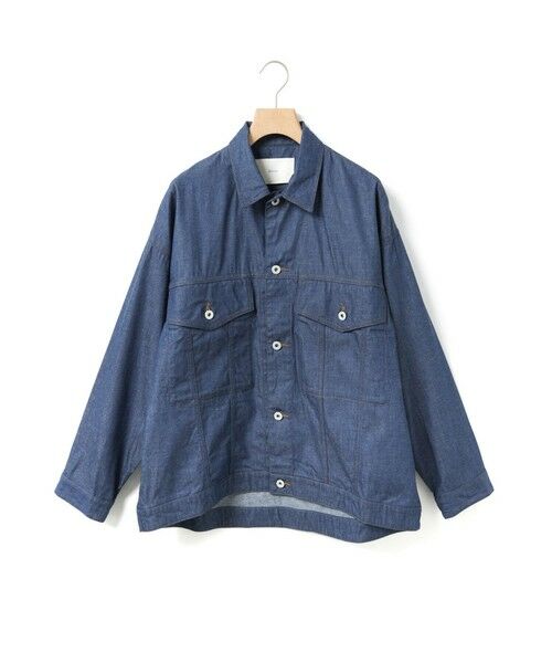 MidiUmi / ミディウミ テーラードジャケット | MidiUmi ワイドデニムジャケット(ブルー(color31))