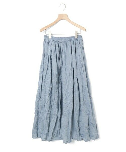 MidiUmi / ミディウミ ミニ・ひざ丈スカート | MidiUmi シャンブレーギャザースカート | 詳細1