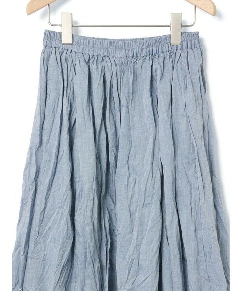 MidiUmi / ミディウミ ミニ・ひざ丈スカート | MidiUmi シャンブレーギャザースカート | 詳細10